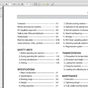 Hyundai R380LC-9A  Crawler Excavator Operators Manual - PDF Download
