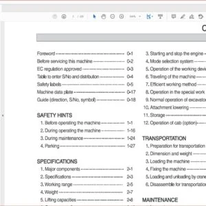 Hyundai R480LC-9MH Crawler Excavator Operators Manual - PDF Download