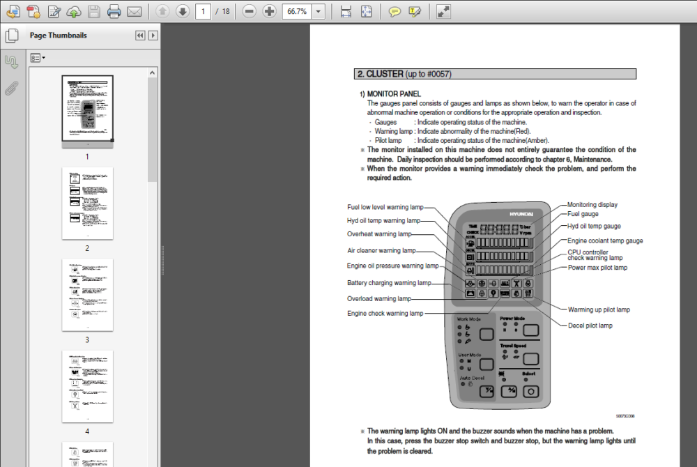 Hyundai R500LC-7A Crawler Excavator Operators Manual - PDF Download ...