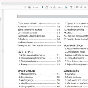 Hyundai R700LC-9 Crawler Excavator Operators Manual - PDF Download
