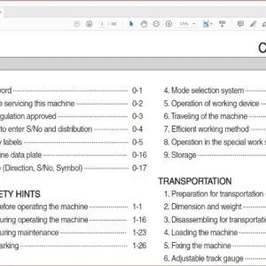 Hyundai R800LC-9FS Crawler Excavator Operators Manual - PDF Download