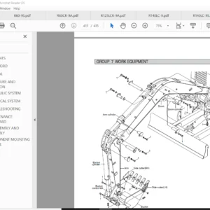 Hyundai R80CR-9A Crawler Excavator Service Repair Manual - PDF Download