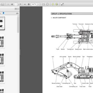 Hyundai R850LC-9 Crawler Excavator Service Repair Manual - PDF Download