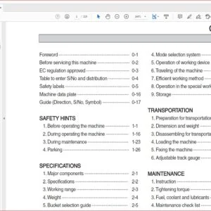 Hyundai R850LC-9FS Crawler Excavator Operator Manual - PDF Download