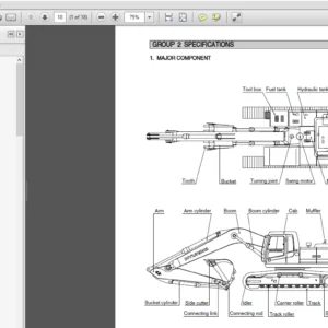 Hyundai RC210C-7H #98001 Crawler Excavator Service Repair Manual - PDF Download