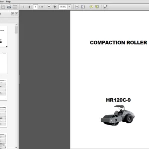 Hyundai Road Roller HR120C-9 Operator Manual - PDF Download