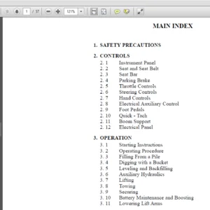 Hyundai Skid Steer Loaders HSL400T Operator Manual - PDF Download