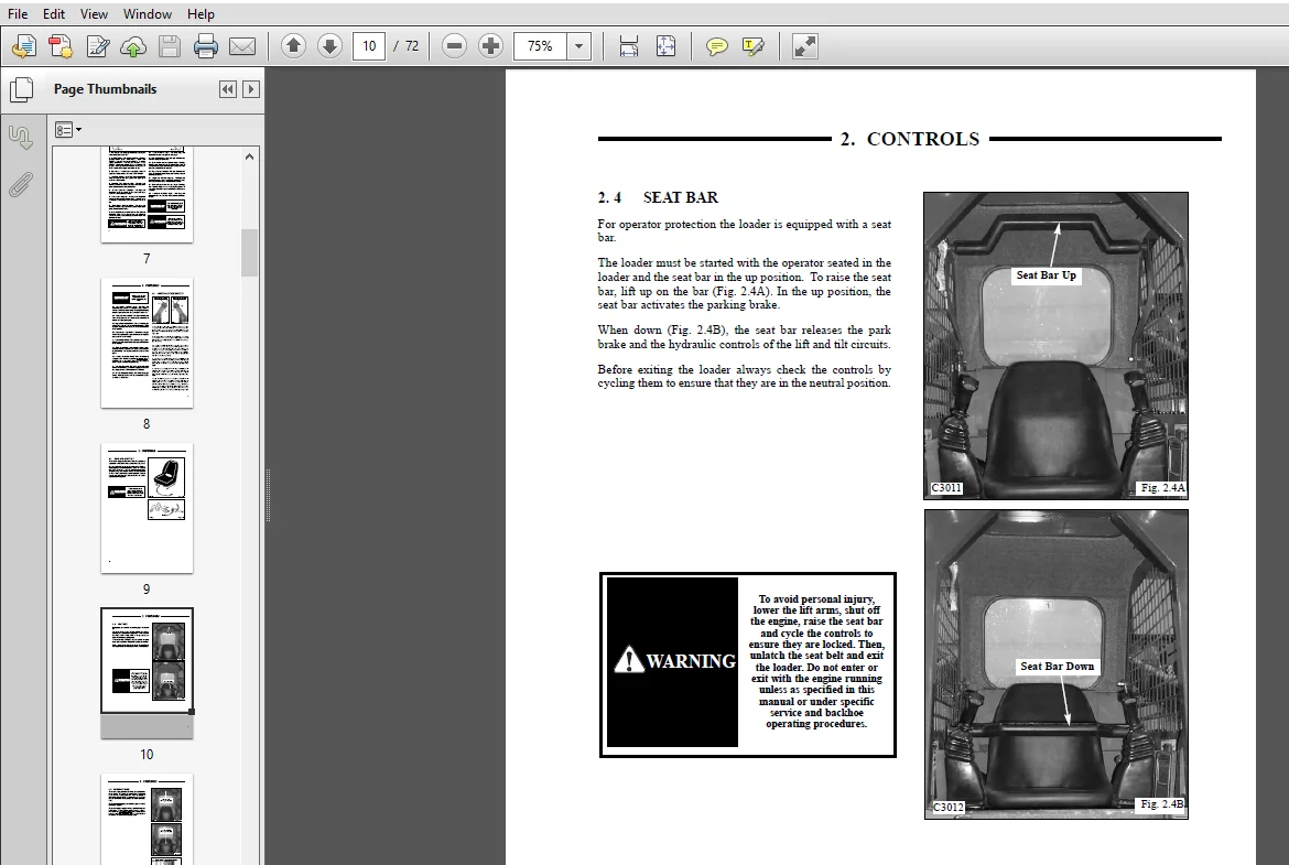 Hyundai Skid Steer Loaders HSL800T Operator Manual - PDF Download - Image 3