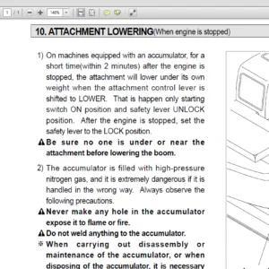 Hyundai Wheel Excavator R140W -7 Operator Manual - PDF Download