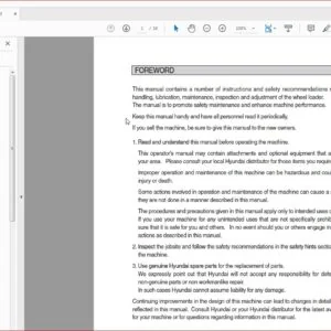 Hyundai Wheel Loader SL765S Operator's Manual - PDF DOWNLOAD