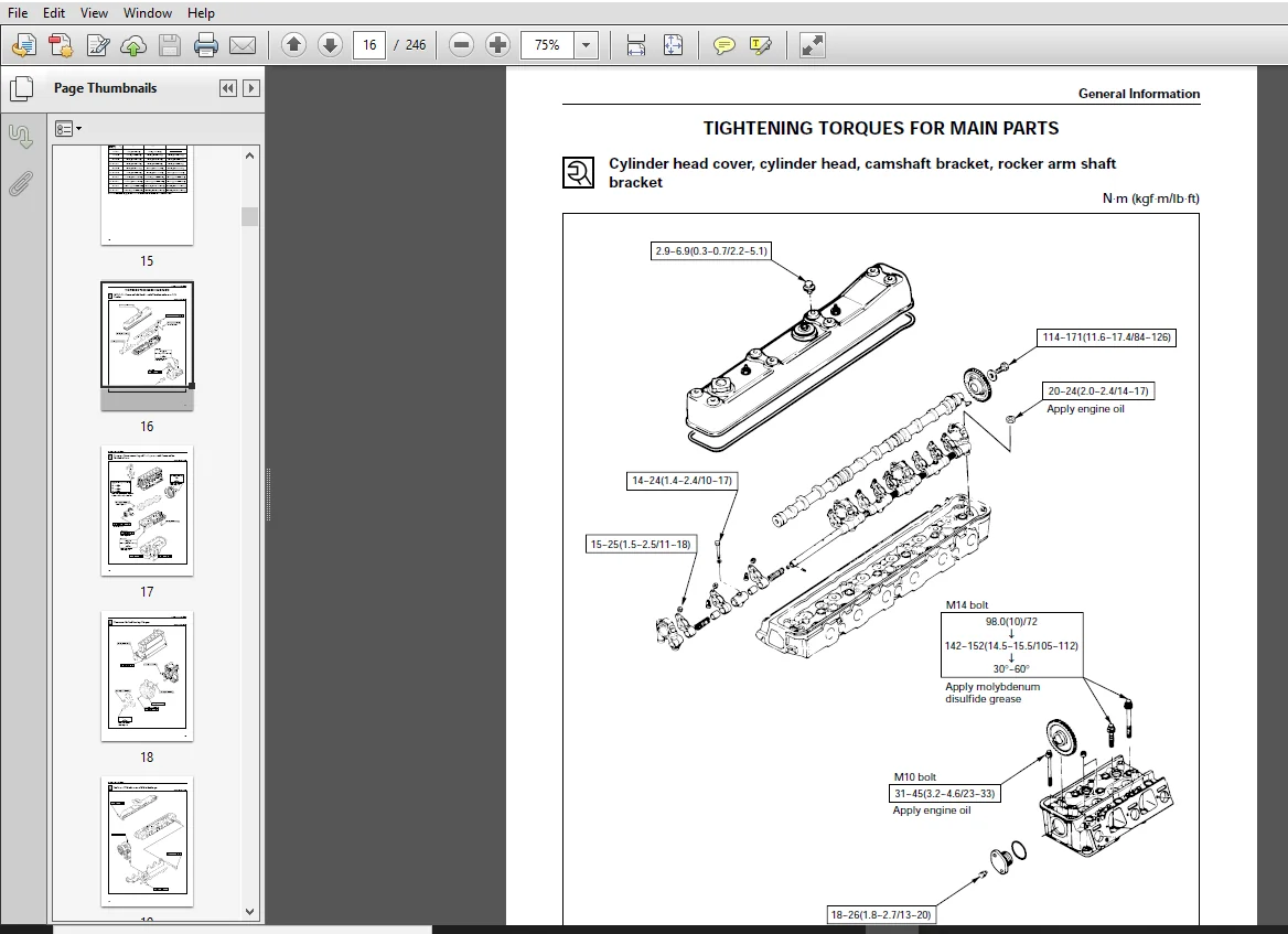 Isuzu Diesel Engine AA-6SDIT for JCB JS460 Service Repair Manual - PDF Download - Image 2