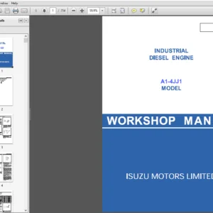Isuzu Industrial Model A1-4JJ1 Diesel Engine Service Repair Manual - PDF Download