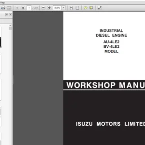Isuzu Industrial Diesel Engine A-4LE2 BV-4LE2 MODEL Service Repair Manual - PDF Download