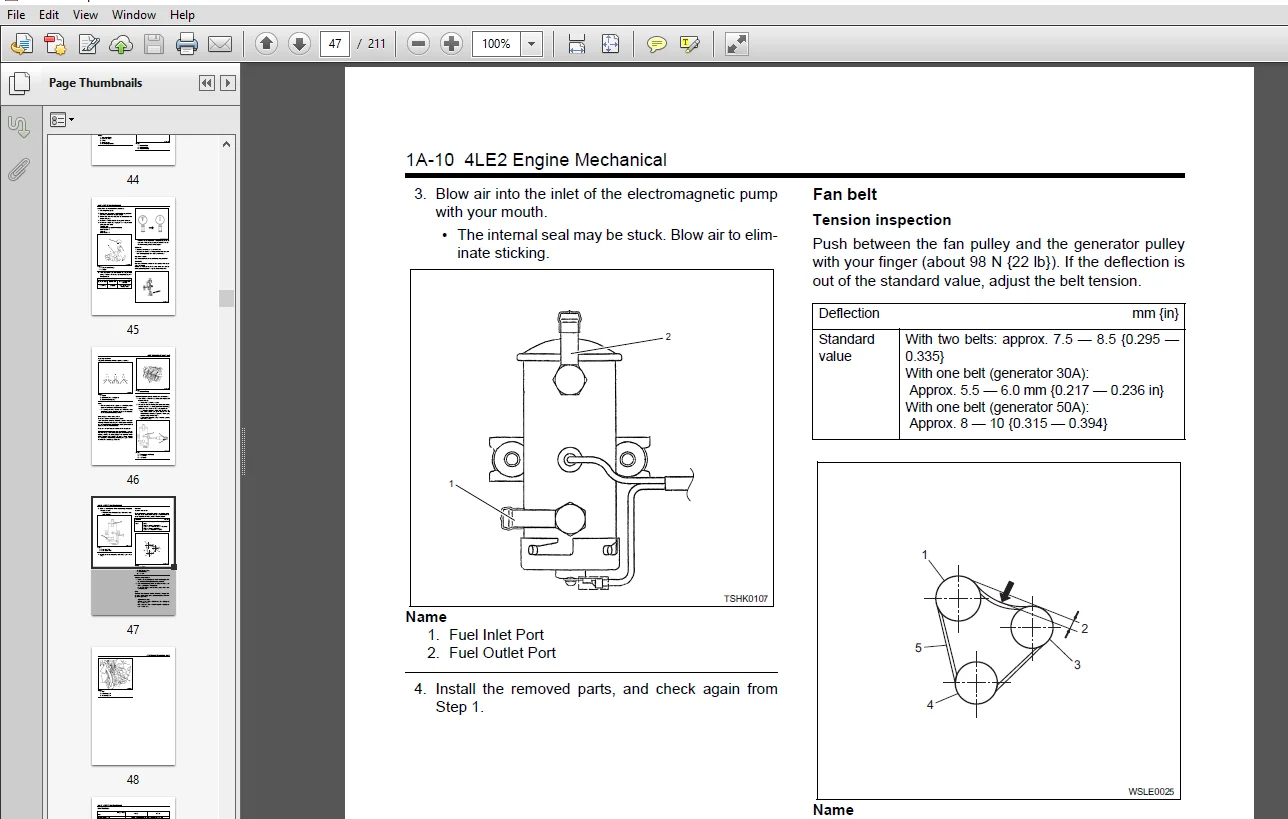 Isuzu Industrial Diesel Engine A-4LE2 BV-4LE2 MODEL Service Repair Manual - PDF Download - Image 4
