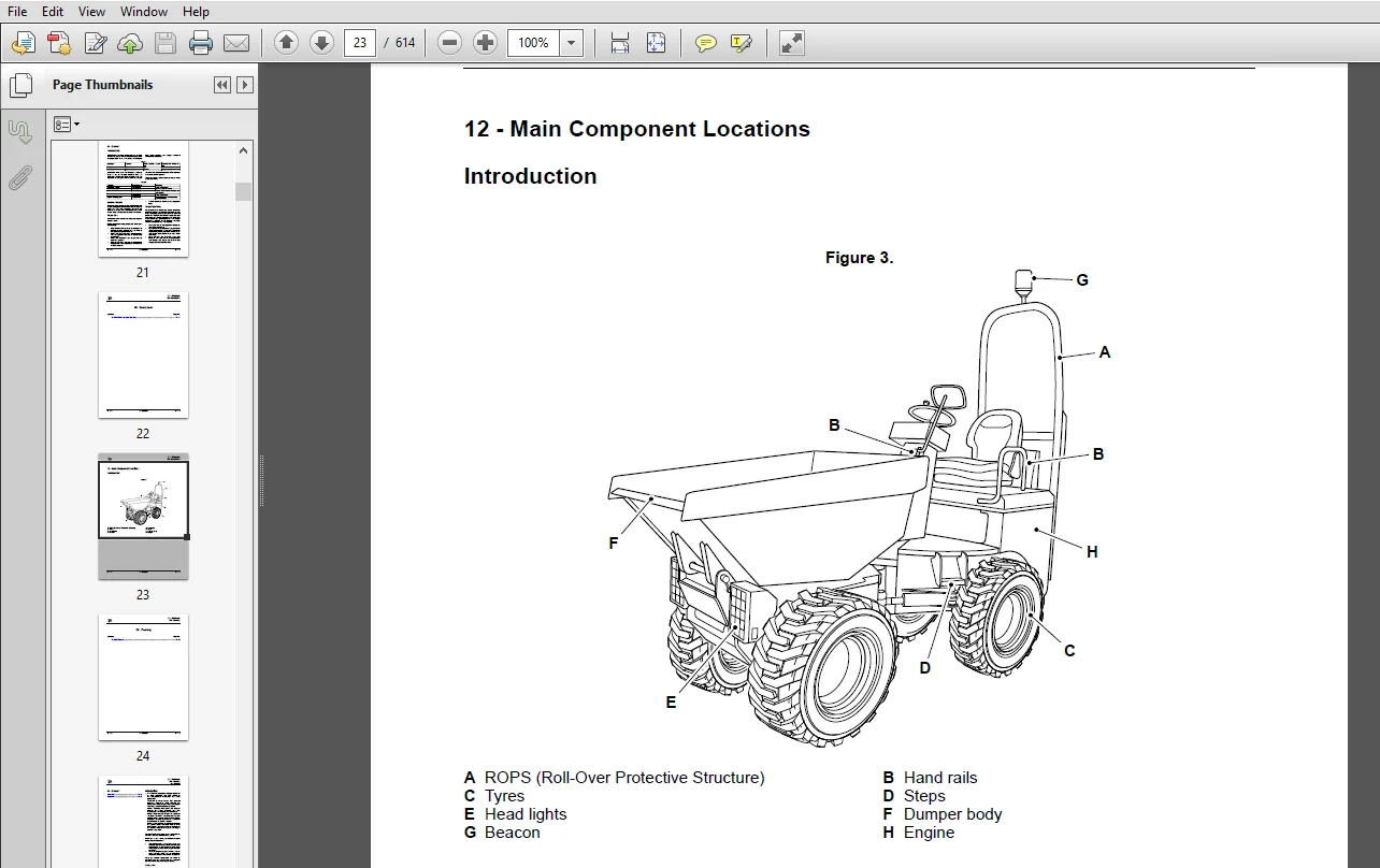 JCB 1THT Site Dumper Thwaites Service Repair Manual Download JCB 1THT - PDF DOWNLOAD - Image 3