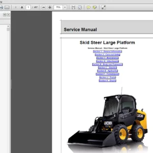 JCB 225 225T, 260, 260T, 280, 300, 300T, 320T, 325T, 330 SkidSteer Service Repair Manual - PDF Download
