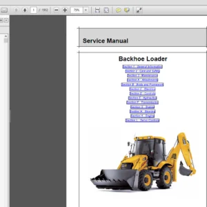 JCB 3CX, 4CX Backhoe Loader Service Manual - 9803/3290-16 - PDF DOWNLOAD