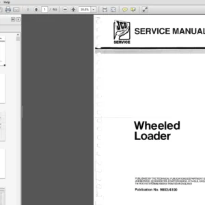 JCB 410, 412, 415, 420, 425, 430 Wheeled Loader Service Manual - PDF DOWNLOAD
