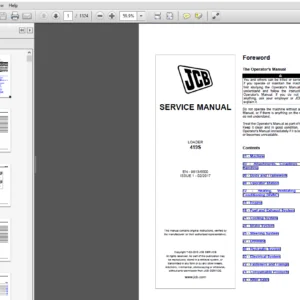JCB 419S Wheel Loader Service Repair Manual - PDF Download