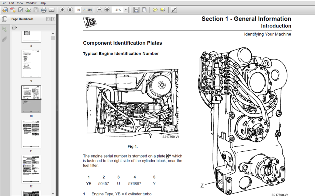 JCB Wheeled Loading Shovel 426,435,436,446 Service Manual - PDF ...