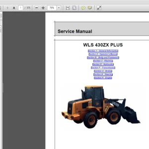 JCB 430ZX Plus Wheeled Loader Shovel Service Repair Manual - PDF Download