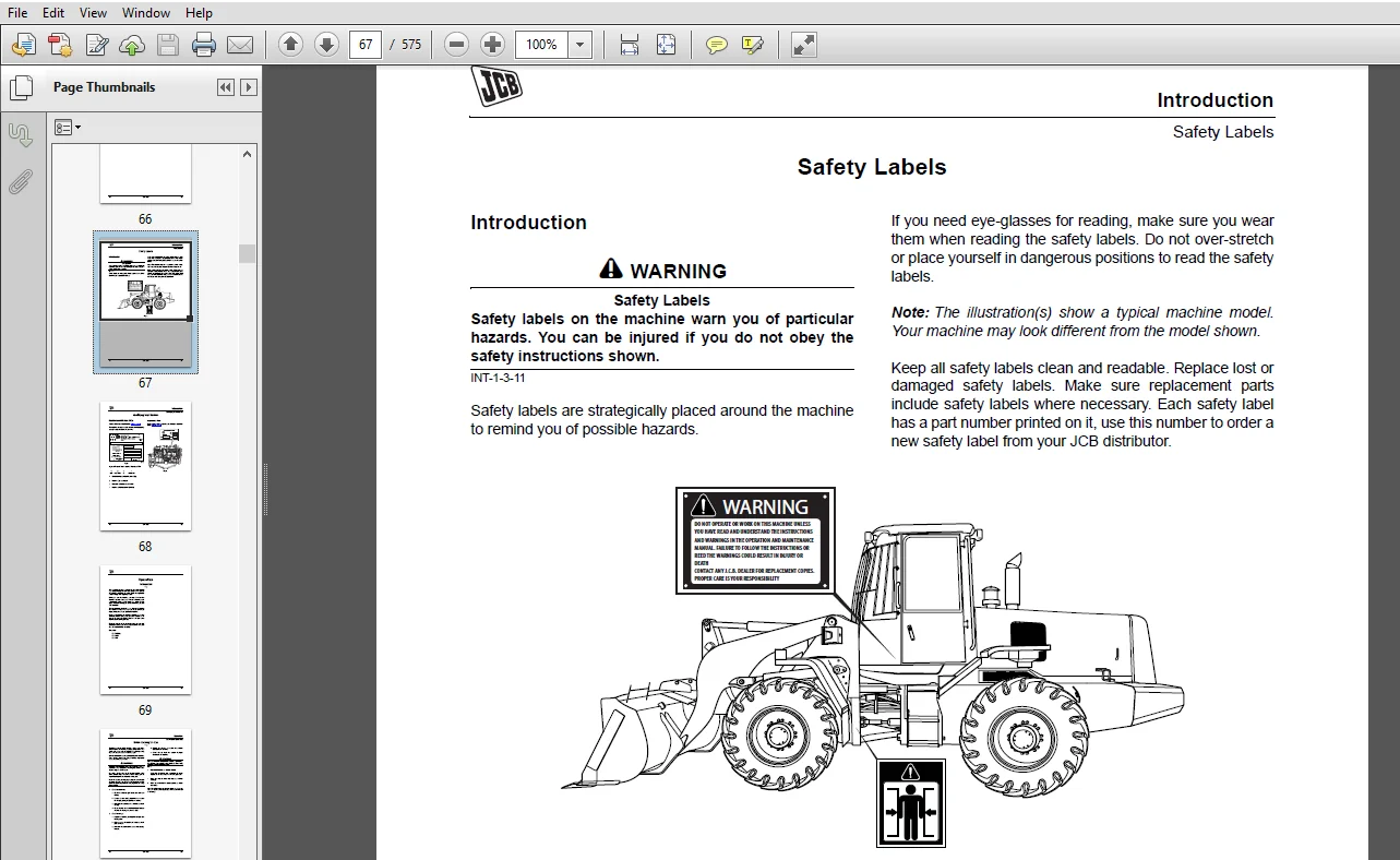 JCB 430ZX Plus Wheeled Loader Shovel Service Repair Manual - PDF Download - Image 4