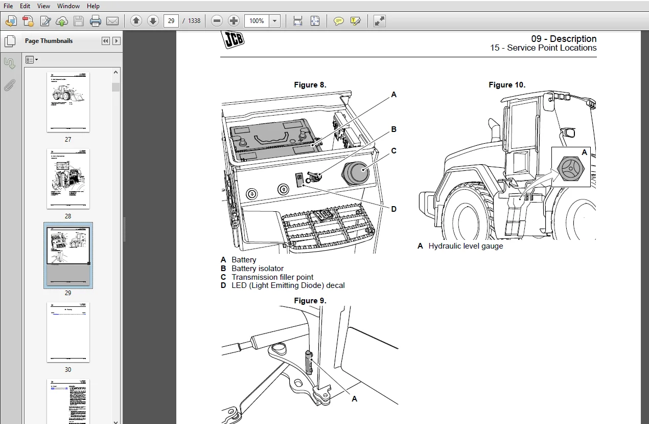 JCB 457 Wheel Loader Service Repair Manual - PDF Download - Image 4