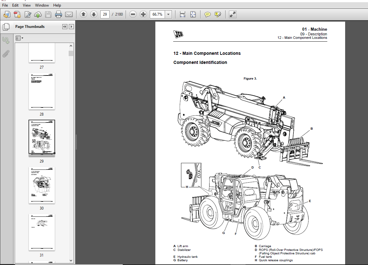 JCB 50636, 50742, 50942, 51042, 51056, 51256, 51456, 51642