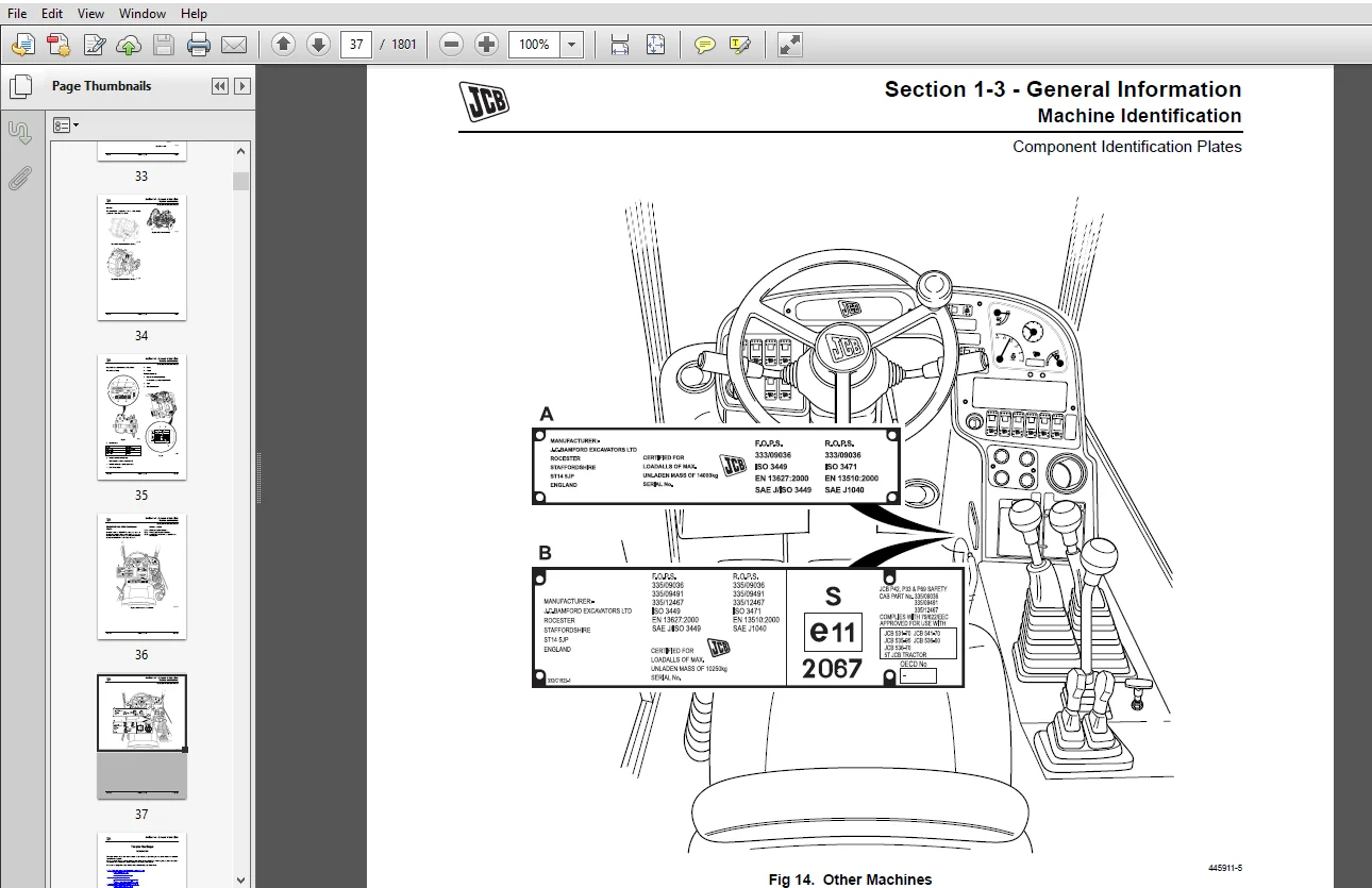 JCB 506-36, 507-42, 509-42, 510-56, 512-56, 514-56, 516-42 Loadall Service Manual - PDF Download - Image 4