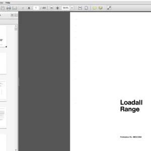 JCB 520, 525, 530, 540 Loadall Range Service Manual - 9803/3350 - PDF DOWNLOAD