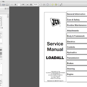 JCB 520, 526 Loadall Service Manual 9803-3610-10 - PDF DOWNLOAD
