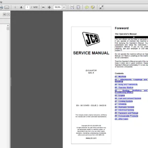 JCB 67C-1 Mini Excavator Service Repair Manual - PDF Download