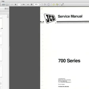 JCB 700 Series Articulated Dump Truck Service Repair Manual - PDF Download