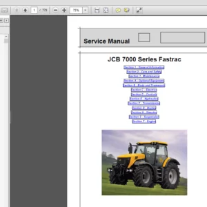 JCB 7000 Series Fastrac Service Manual - PDF DOWNLOAD