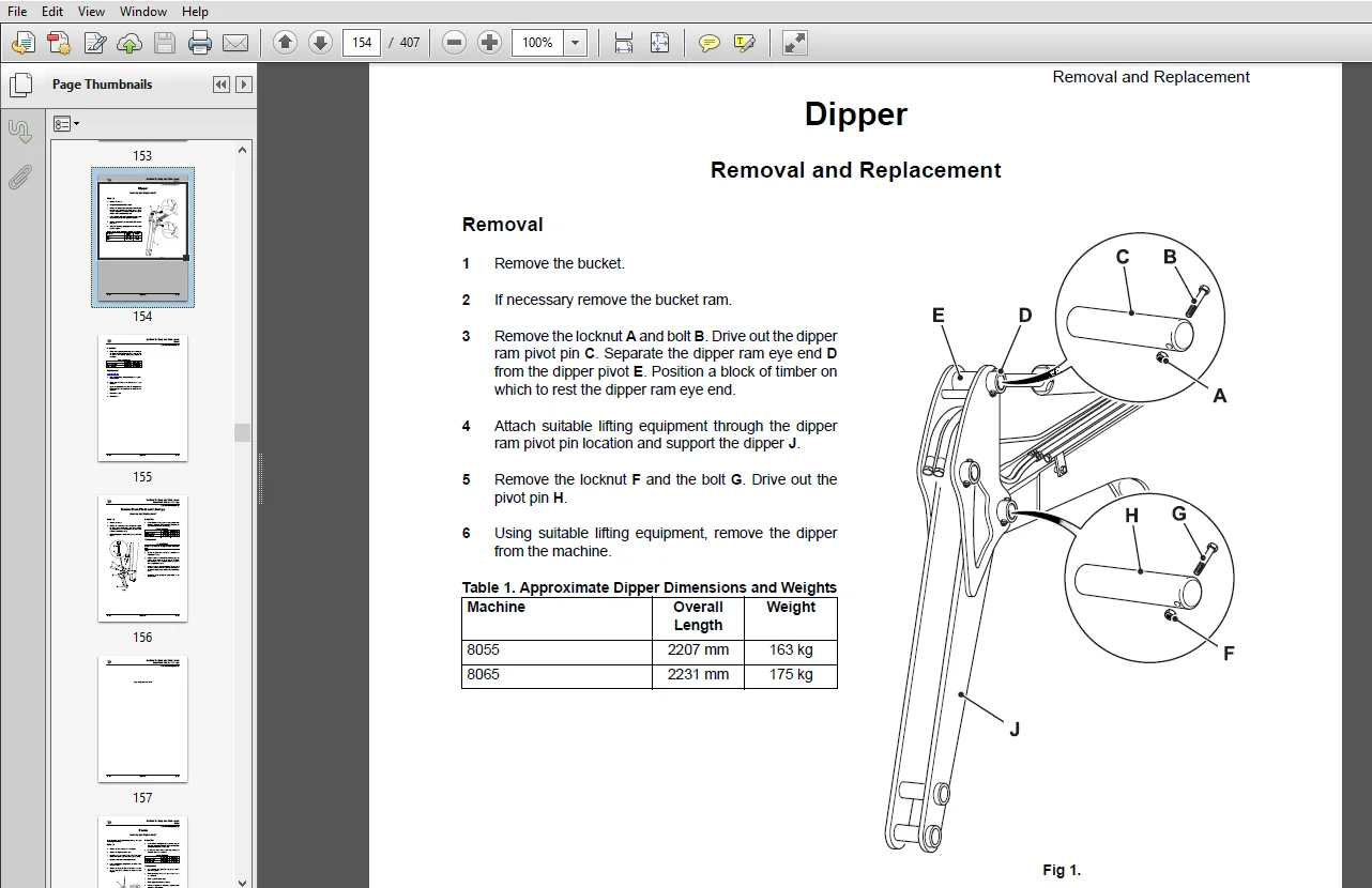 JCB 8055, 8065 Midi Excavator Service Repair Manual - PDF Download - Image 3