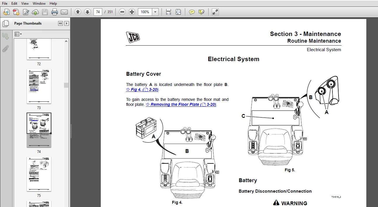 JCB 8056 Mini Crawler Excavator Service Repair Manual - PDF Download - Image 3