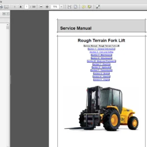 JCB 926, 930, 940 ,950 Rough Terrain Fork Lift Service Repair Manual - PDF Download