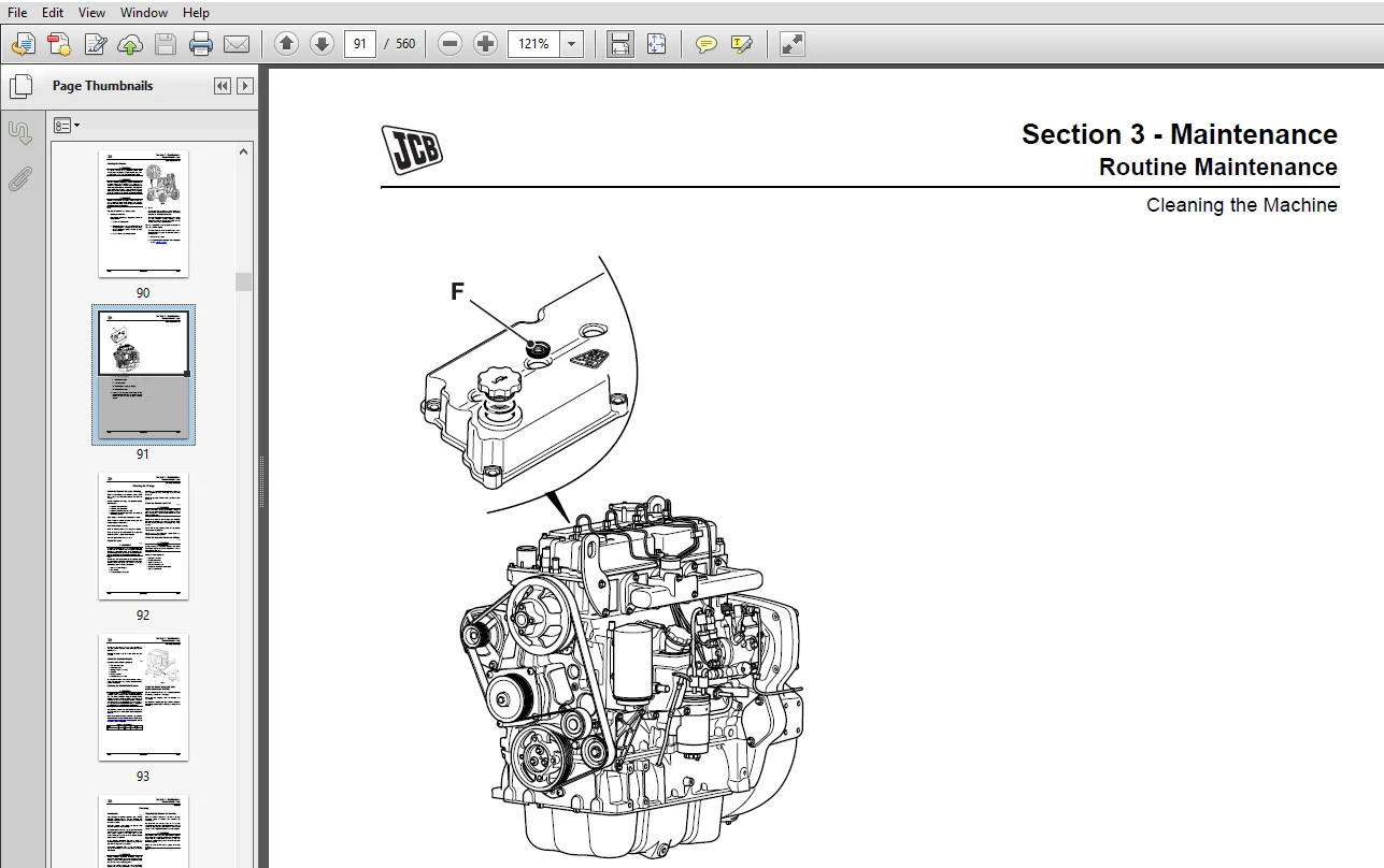 JCB 926, 930, 940 ,950 Rough Terrain Fork Lift Service Repair Manual - PDF Download - Image 4
