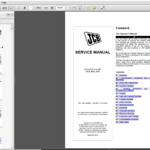 JCB BACKHOE LOADER 3CX, 4CX, 5CX Workshop Repair Manual - PDF Download