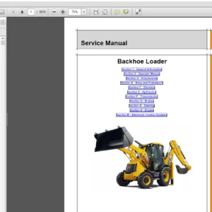 JCB Backhoe Loader JCB 3CX, 4CX, 5CX Service Manual - PDF DOWNLOAD