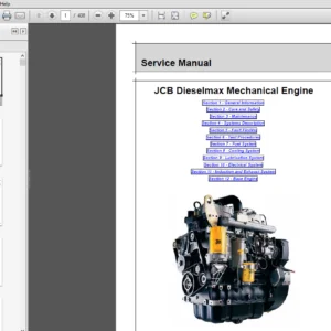 JCB Dieselmax Mechanical Engine Service Repair Manual - PDF Download
