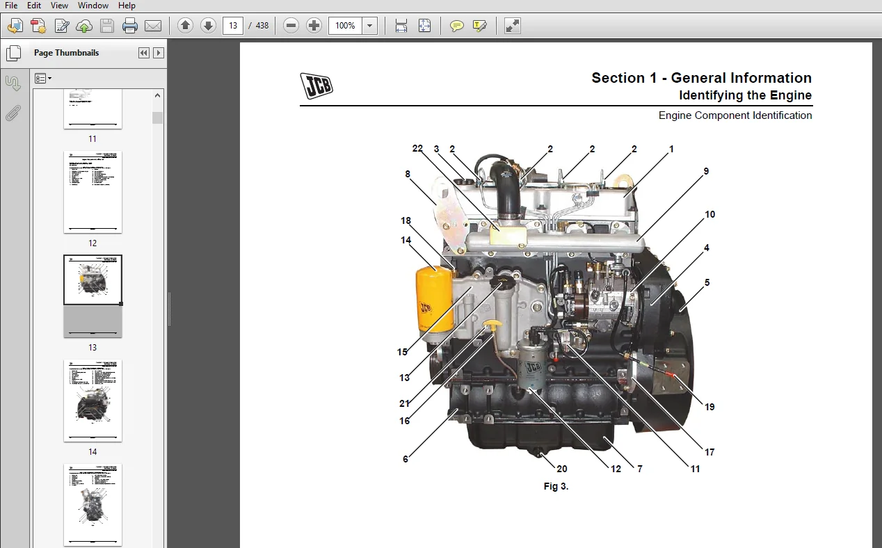 JCB Dieselmax Mechanical Engine Service Repair Manual - PDF Download - Image 4