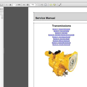 JCB Drivetrain Tranmission Service Manual - PDF DOWNLOAD