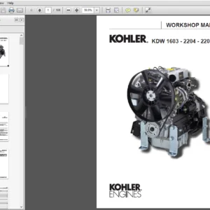 JCB Engines Agco Sisu Kohler KDW 1603 – 2204 – 2204T Workshop Manual - PDF DOWNLOAD