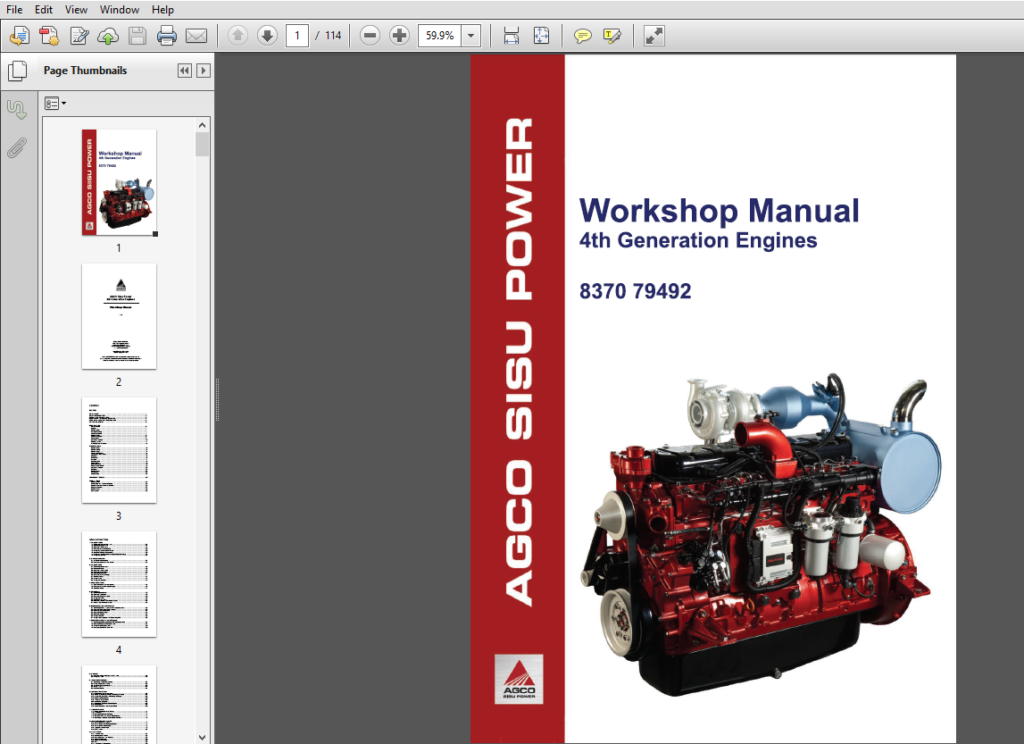 JCB Engines Agco Sisu Power Tier 4 Interim Engines Service Manual - PDF ...