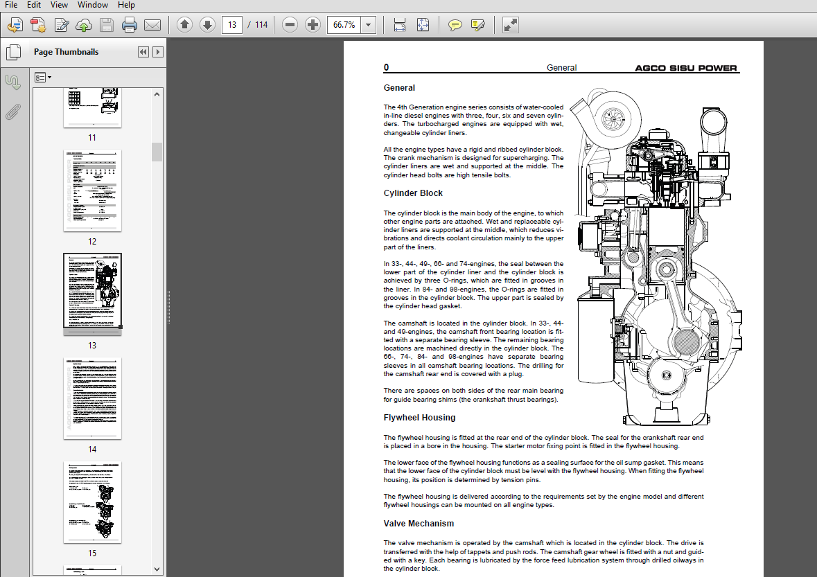 JCB Engines Agco Sisu Power Tier 4 Interim Engines Service Manual - PDF ...