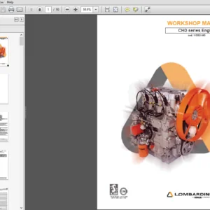 JCB Engines CHD Series Engine Workshop Manual - PDF DOWNLOAD