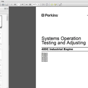 JCB Engines Perkins 400C Systems Operation Testing and Adjusting Manual - PDF DOWNLOAD