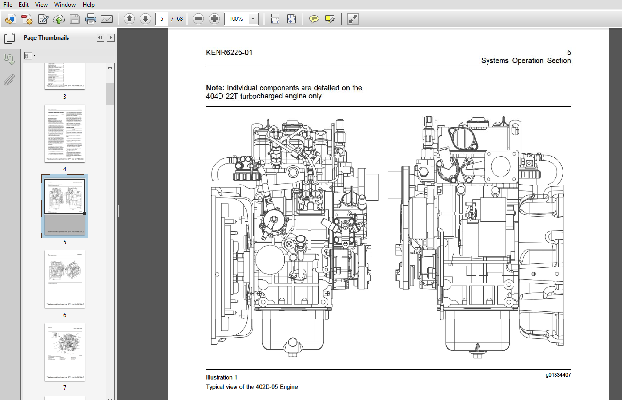 Jcb Engines Perkins 402d 403d 404d Systems Operation Testing And Adjusting Manual Pdf Download Heydownloads Manual Downloads