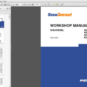 JCB Engines SISU Diesel 320 420 620 634 Workshop Manual - PDF DOWNLOAD